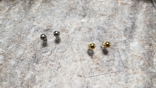 Round Ball  Stud Stainless Steel Earring
