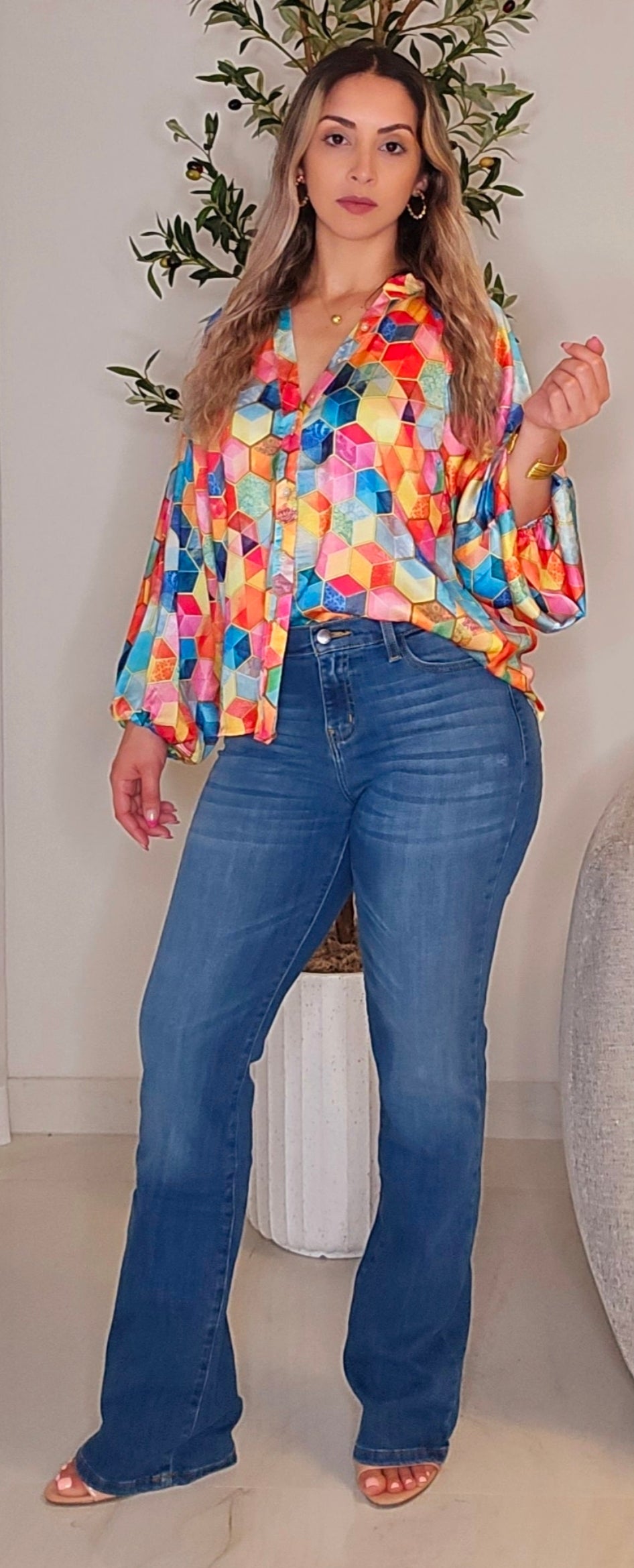 Vaqueros con corte tipo bota Bella